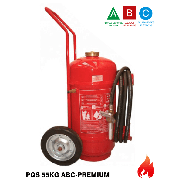 Extintor de Incêndio Pó Químico Seco Abc Premium – 55kg – Prazo de Entrega Sob Consulta